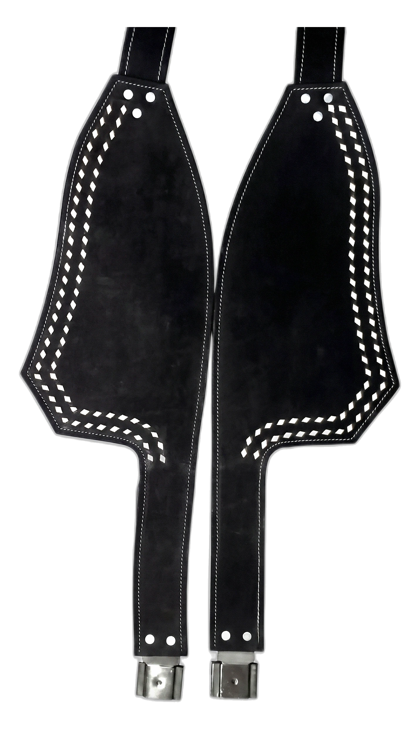 15 WILD RACE Saddle Fenders & Stirrups – Model 15 - Handcrafted Equestrian Saddlery