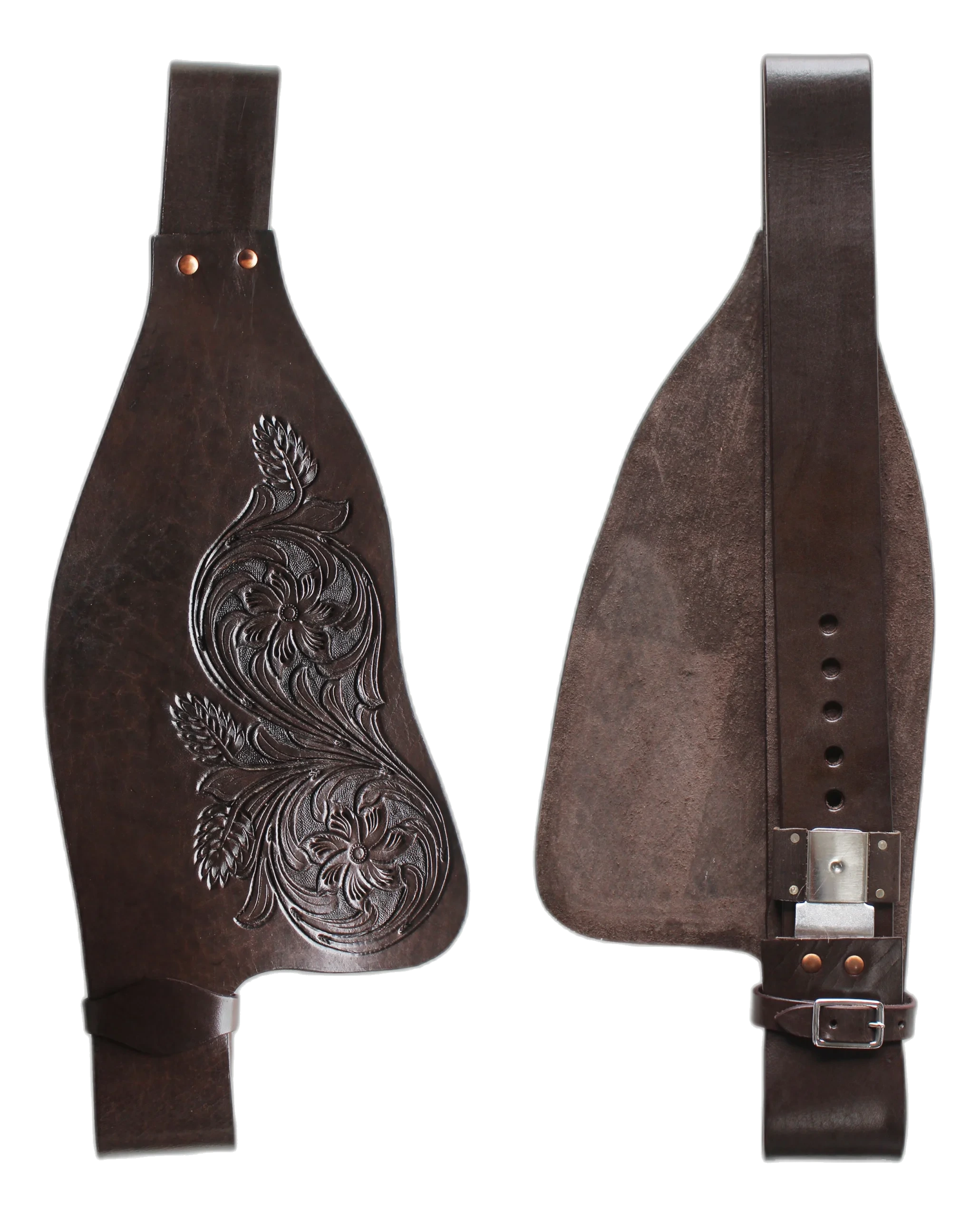24 WILD RACE Saddle Fenders & Stirrups – Model 24 - Handcrafted Equestrian Saddlery