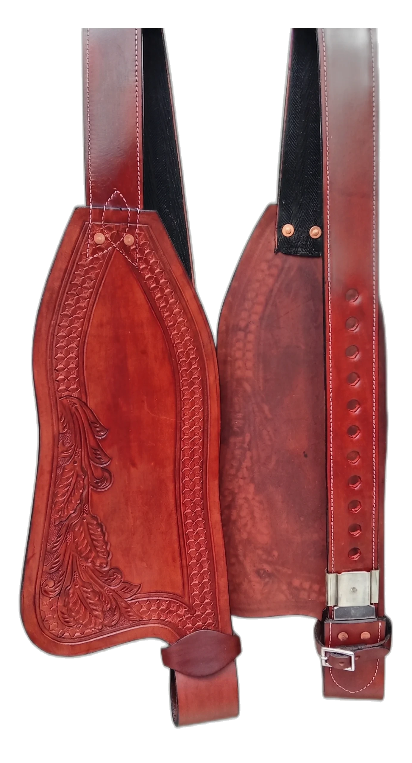 9 WILD RACE Saddle Fenders & Stirrups – Model 9 - Handcrafted Equestrian Saddlery