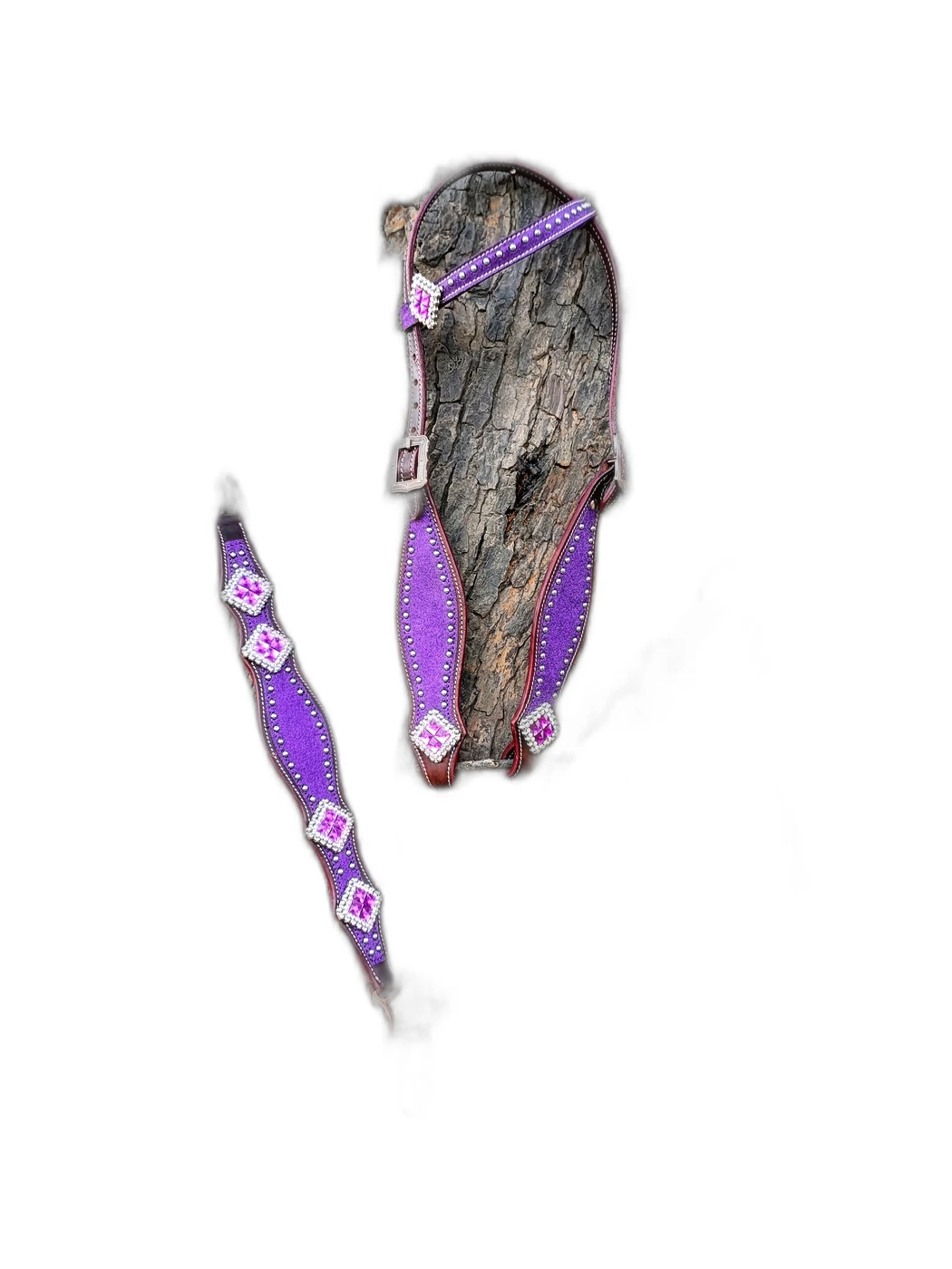 14jpg WILD RACE Headstall & Breast Collar Sets – Lv Croco Model - Handcrafted Equestrian Saddlery