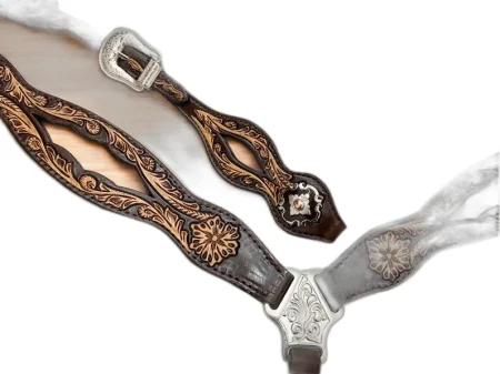 Headstall & Collar Set — St 03 - Handcrafted Equestrian Saddlery