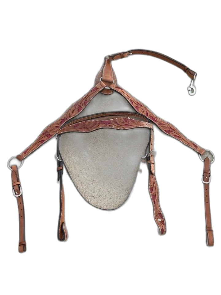 st-19 WILD RACE Headstall & Breast Collar Sets – Model St 19 - Handcrafted Equestrian Saddlery