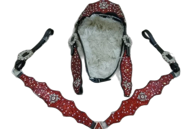 st-22 WILD RACE Headstall & Breast Collar Sets – Model St 22 - Handcrafted Equestrian Saddlery