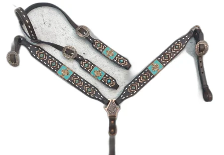 WILD RACE Headstall & Breast Collar Sets - Model St 27
